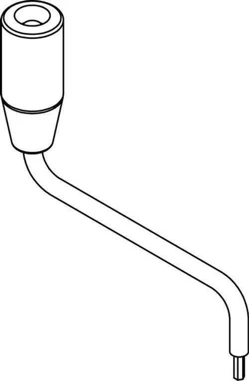 Einstellwerkzeug von IMI Hydronic Engineering, mit einem geraden Griff und einer Aufsätze für präzise Anpassungen, geeignet für Anwendungen in der Heizungs- und Sanitärtechnik.